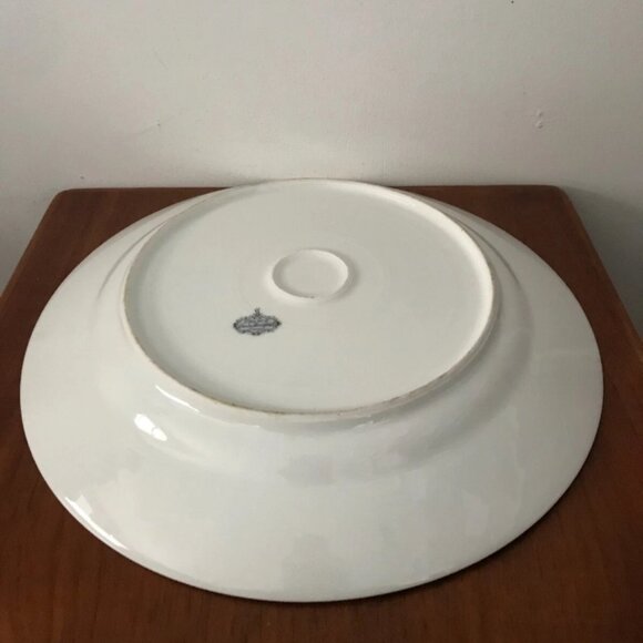 Limoges Charles Ahrenfeldt France 13" Cornflower Gold Serving Charger Plate Dish - Picture 4 of 5